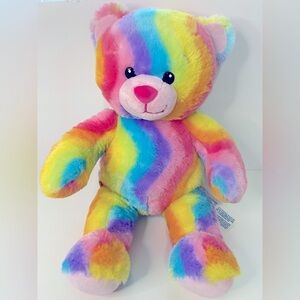 18” Build A Bear Rainbow Plush Stuffed Animal